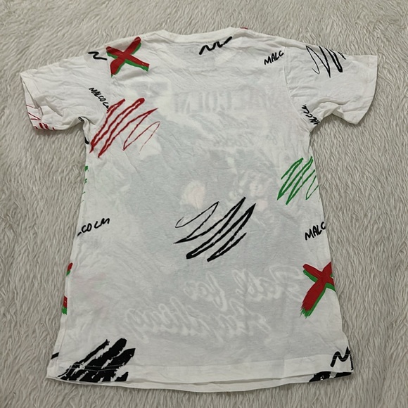 Malcom X white colorful t shirt size small - Picture 4 of 4